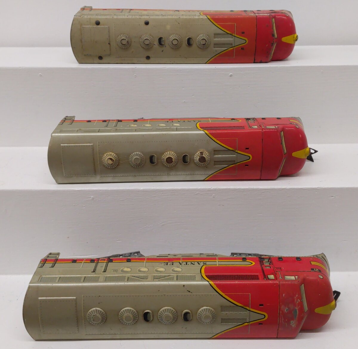 Marx 21 Vintage O Santa Fe F3 ABB Diesel Locomotive & Dummy Unit Set