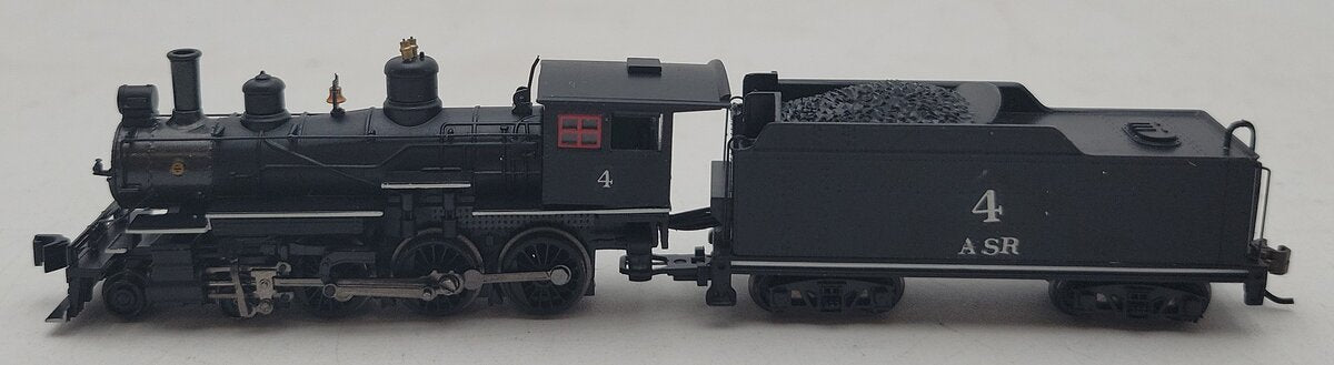 Bachmann 51452 N Painted 4-6-0 Steam Locomotive w/DCC (Black& Red)-Custom #4 LN/Box