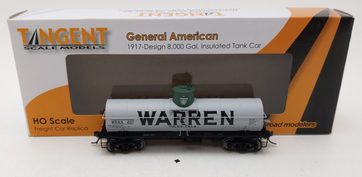 Tangent 19122-03 HO WRNX 8000 Gallon Tank Car #237 EX/Box