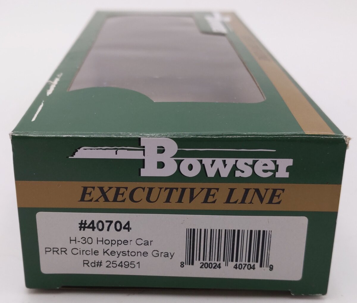 Bowser 40704 HO Scale PRR Circle Keystone Gray H-30 Hopper Car #254951 LN/Box