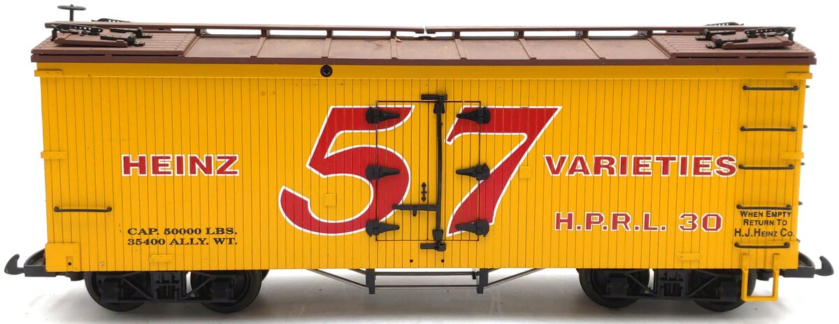 USA Trains R16063 G Heinz Reefer Car #57 - Plastic Wheels EX