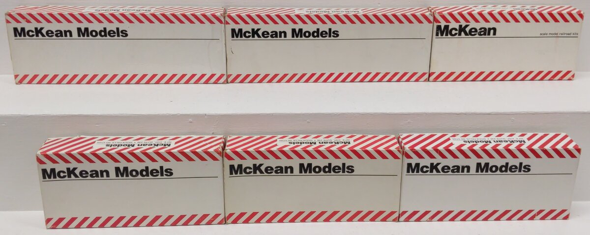 McKean HO Assorted Freight Car Kits: #73, #74, #80803, #13154, #6005, #98765 [6] LN/Box