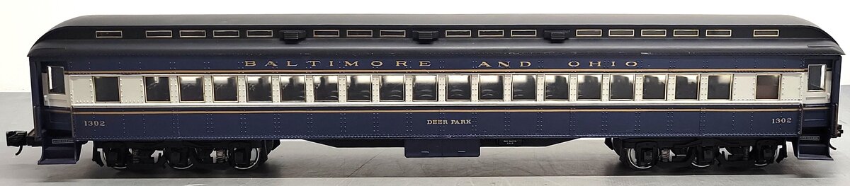 Aristo-Craft 31302 G Scale B&O "Deer Park" Heavyweight Coach Car (Metal Wheels) EX/Box