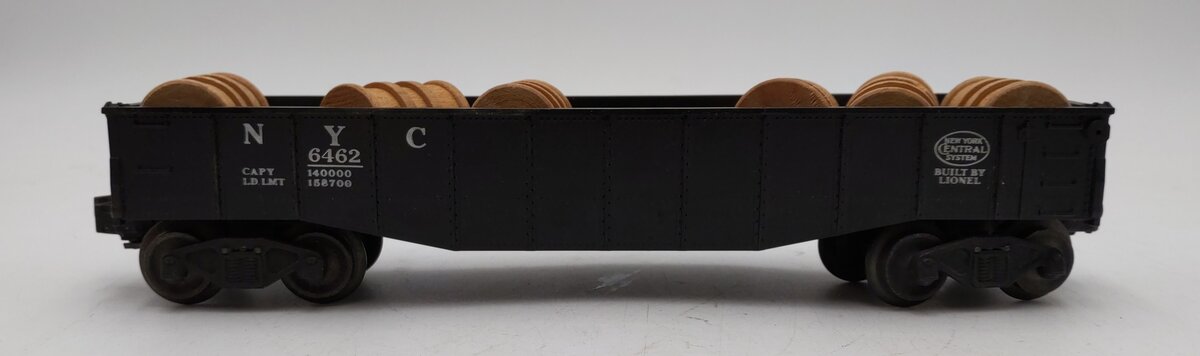 Lionel 6462 Vintage O New York Central Black Gondola EX/Box