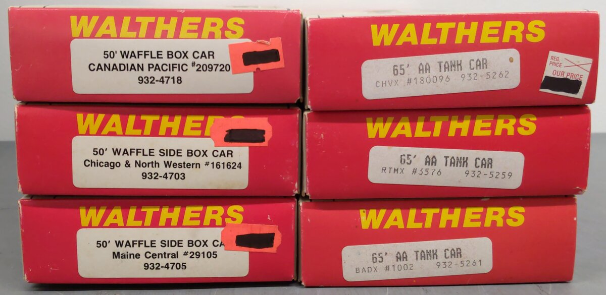 Walthers HO Scale Assorted Freight Car Kits [6] NIB