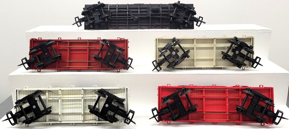 Assorted G Scale Flatcars w/ Various Pepsi Cola Vehicles [5] VG