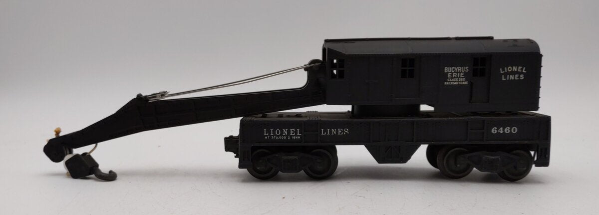 Lionel 6460 Vintage O Bucyrus Erie Crane Car EX