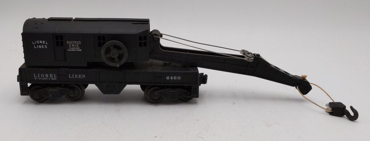 Lionel 6460 Vintage O Bucyrus Erie Crane Car EX
