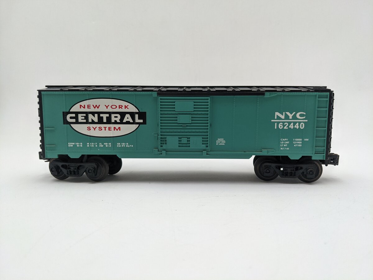 Lionel 6-36222 O Gauge New York Central Boxcar #162440 EX