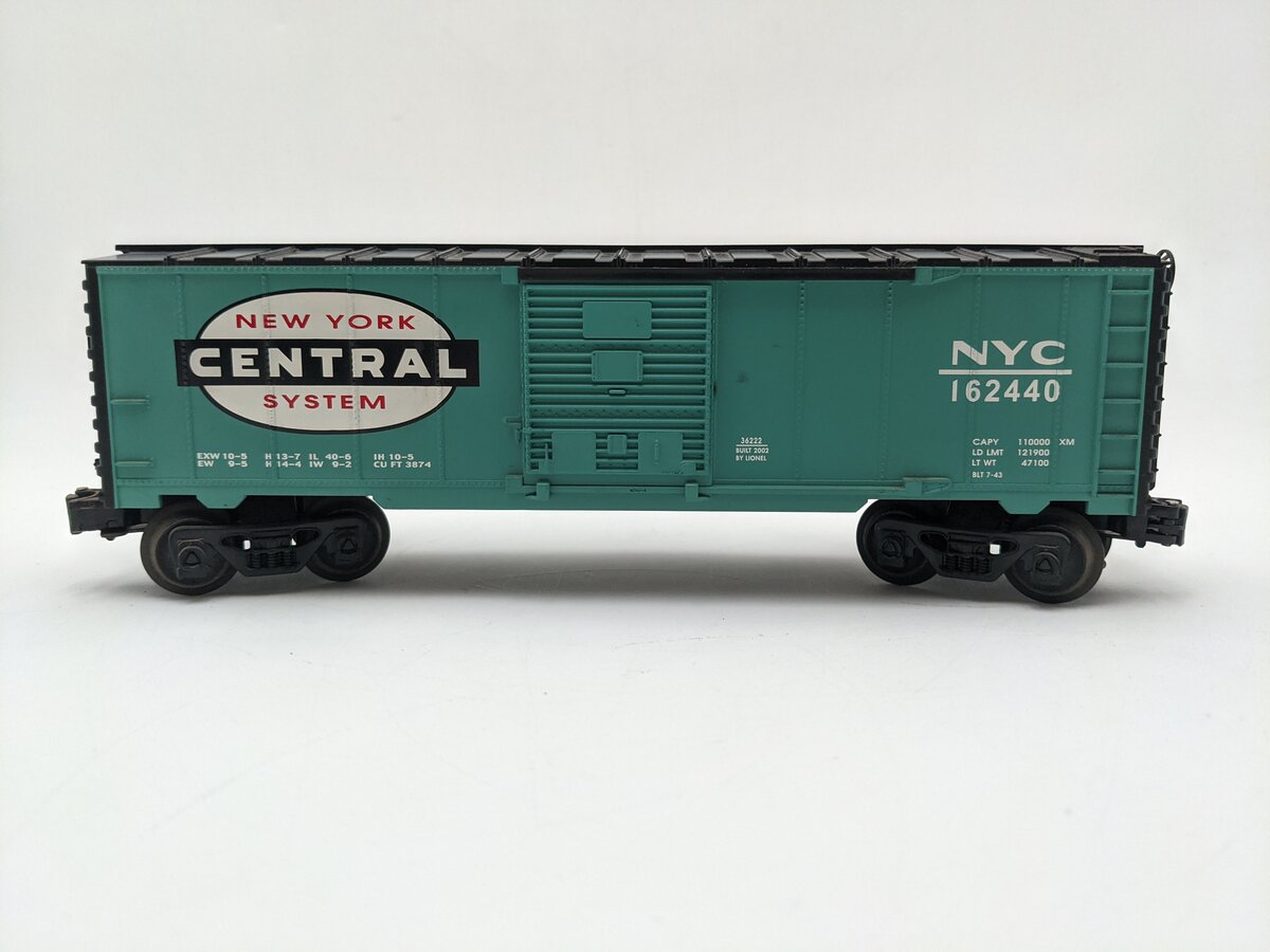 Lionel 6-36222 O Gauge New York Central Boxcar #162440 EX
