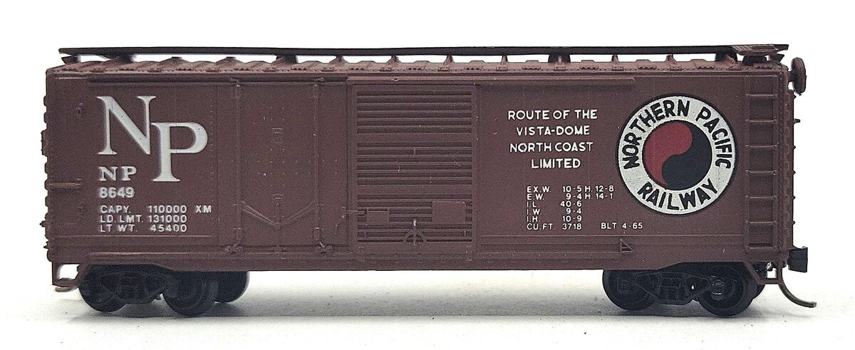 Con-Cor 0001-001752 N Scale Northern Pacific 40' Double Door Boxcar #8649 LN/Box