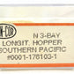 Con-Cor 176103 N Scale Southern Pacific Long 3 Bay Hopper #271542 LN/Box