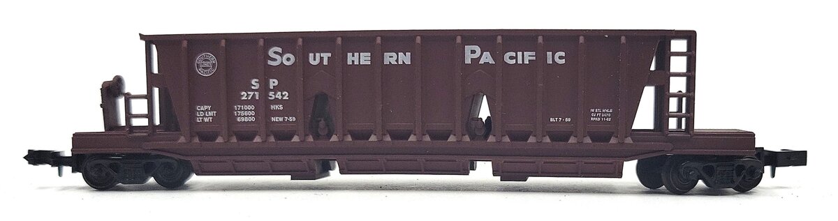 Con-Cor 176103 N Scale Southern Pacific Long 3 Bay Hopper #271542 LN/Box