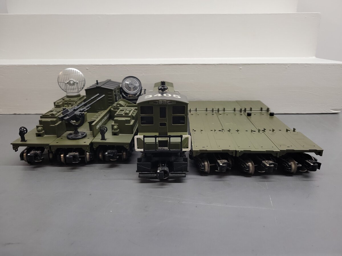 K-Line K1127 O Gauge US Army Diesel Freight Train Set EX