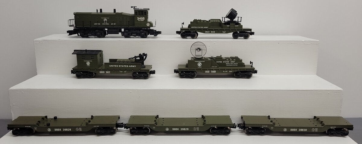 K-Line K1127 O Gauge US Army Diesel Freight Train Set EX