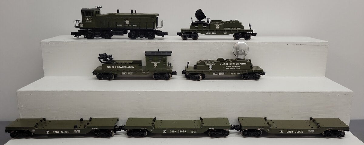 K-Line K1127 O Gauge US Army Diesel Freight Train Set EX
