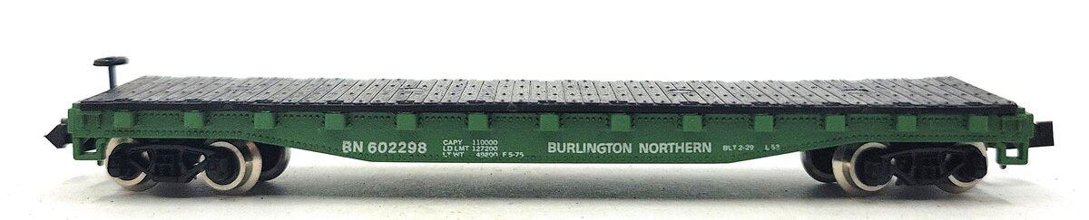 Atlas 3801 N Scale Flat Car w/ Stakes #602298 LN/Box
