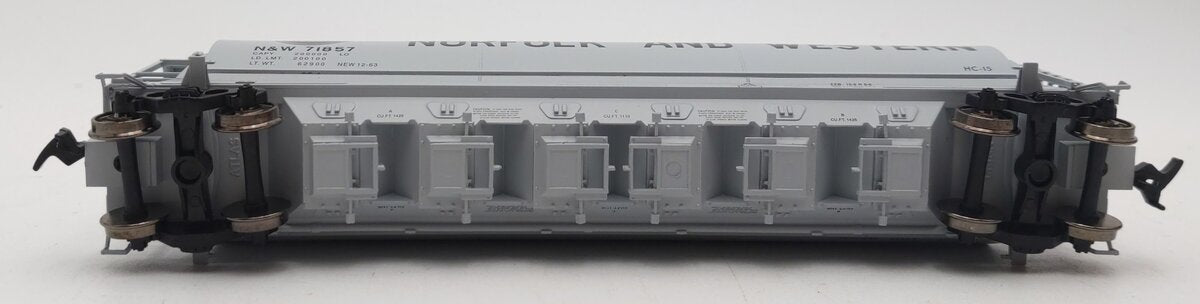 Atlas 1958-1 HO Scale Norfolk & Western ACF 6 Bay Cylindrical Hopper #71857 EX/Box