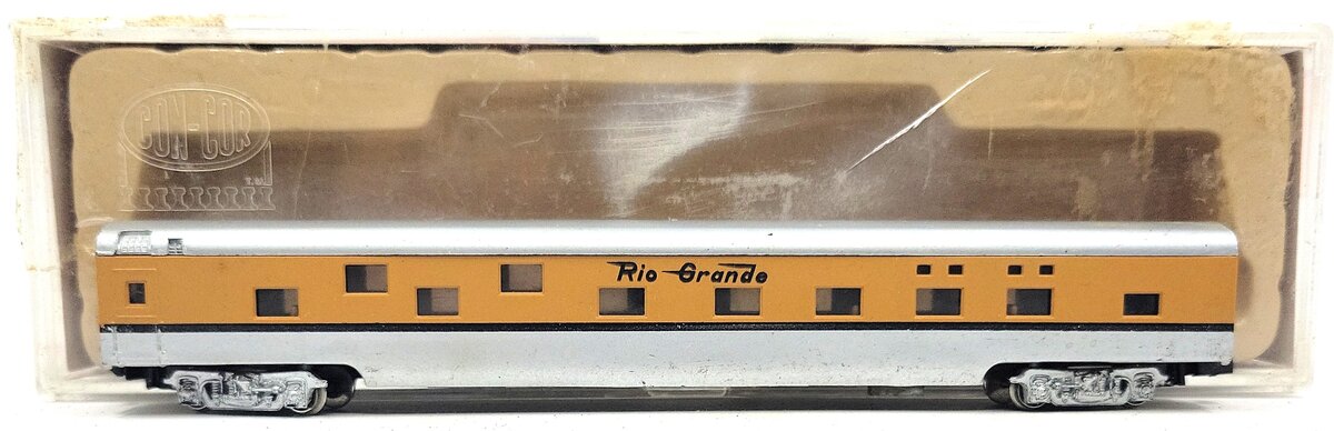 Con-Cor 0001-004001N N Scale Rio Grande Smoothside Coach Car EX/Box