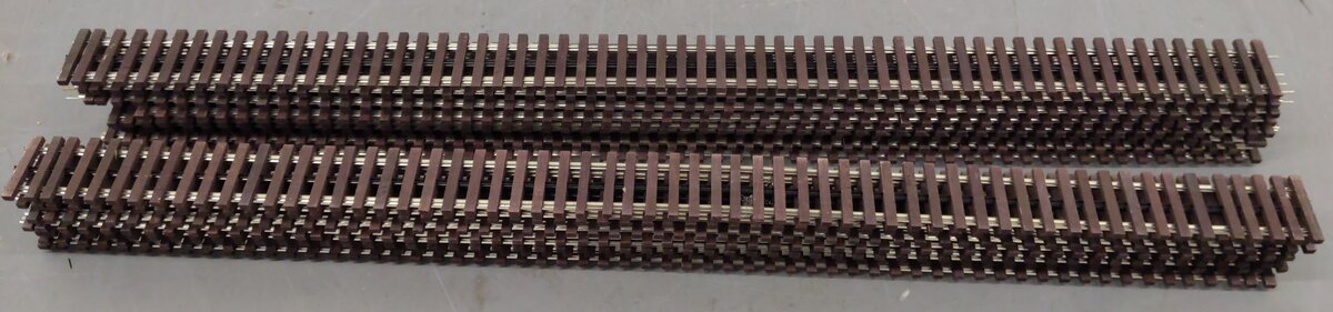 Gargraves O Gauge Assorted Straight Phantom Tinplate Track Sections [15] VG