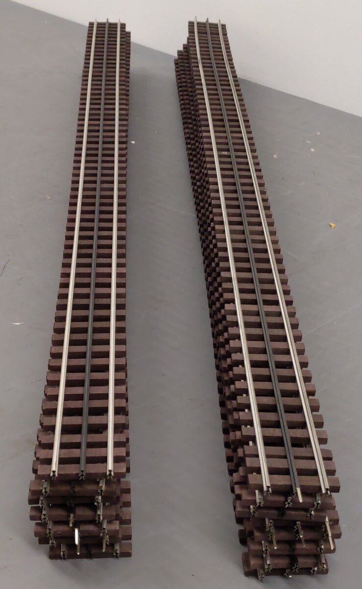 Gargraves O Gauge Assorted Straight Phantom Tinplate Track Sections [15] VG