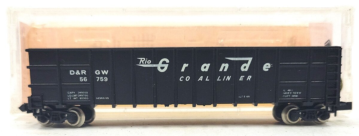 Roundhouse 8103 N Denver & Rio Grande Western Thrall Coal Gondola #56759 LN/Box