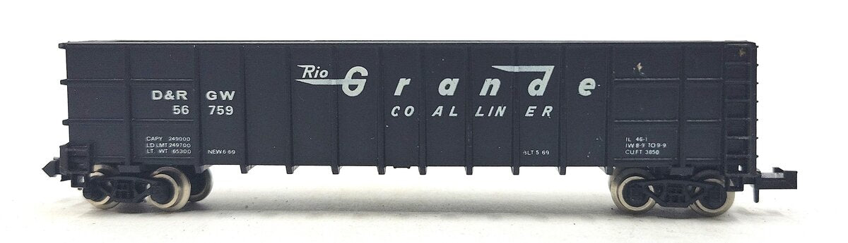 Roundhouse 8103 N Denver & Rio Grande Western Thrall Coal Gondola #56759 LN/Box