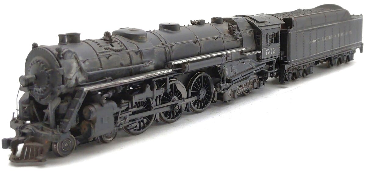 Broadway Limited 067 HO Weathered TH&B 4-6-4 Steam Loco #502 w/DCC & Sound