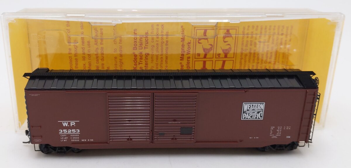 Kadee 6507 HO Scale Western Pacific 50' PS-1 Boxcar w/2100 Scale Coupler #35253 LN/Box