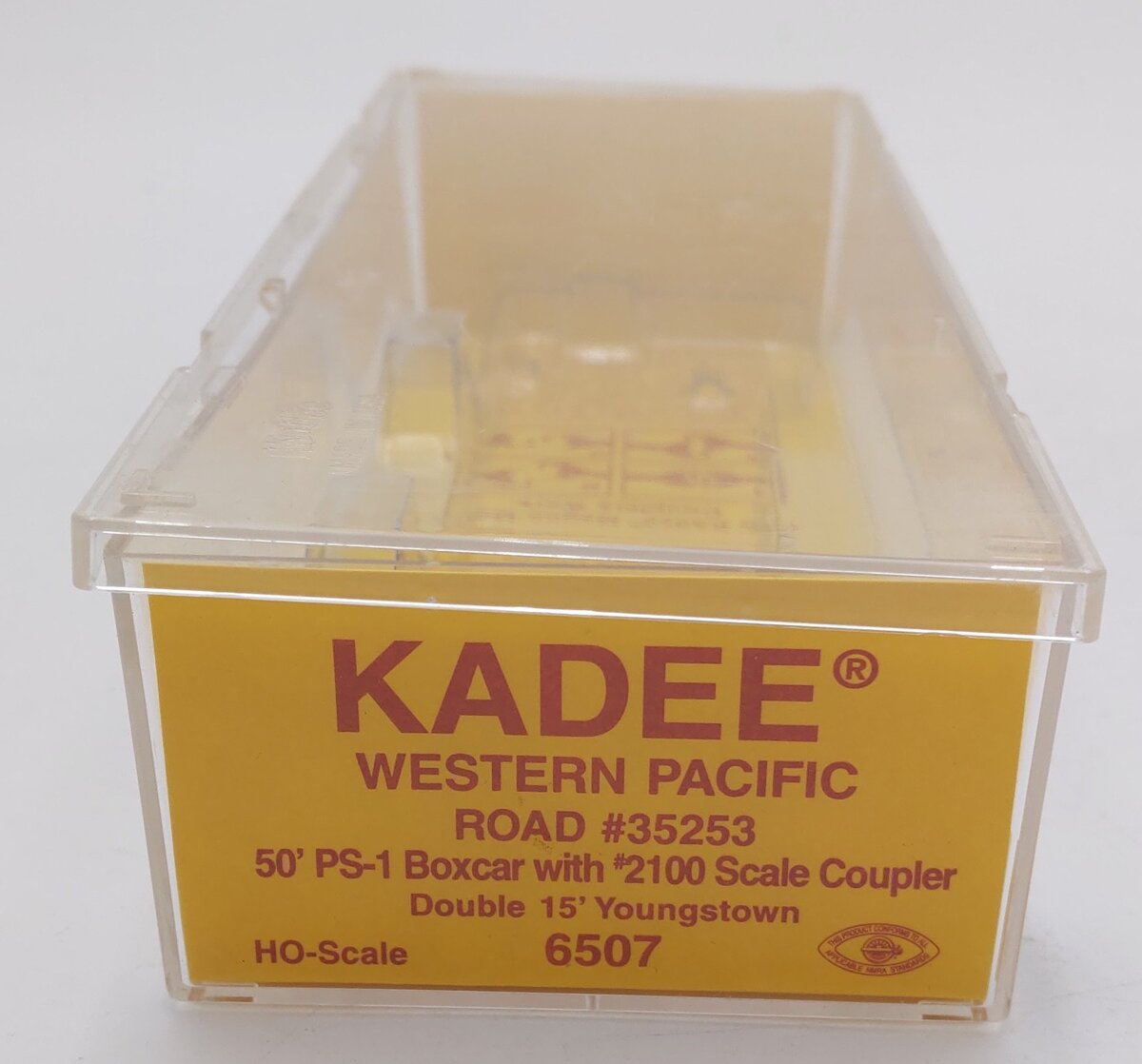 Kadee 6507 HO Scale Western Pacific 50' PS-1 Boxcar w/2100 Scale Coupler #35253 LN/Box