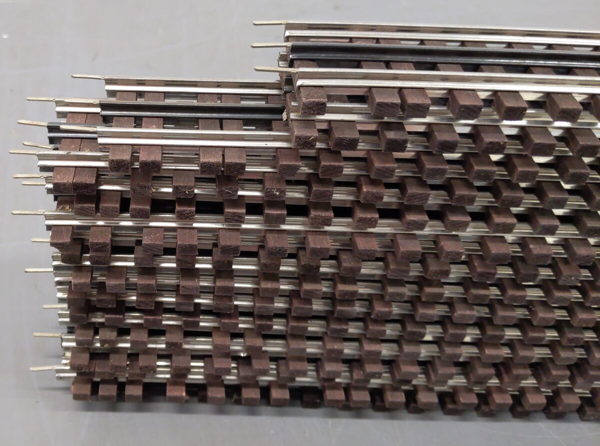 Gargraves O Gauge Assorted Straight Phantom Tinplate Track Sections [15] VG