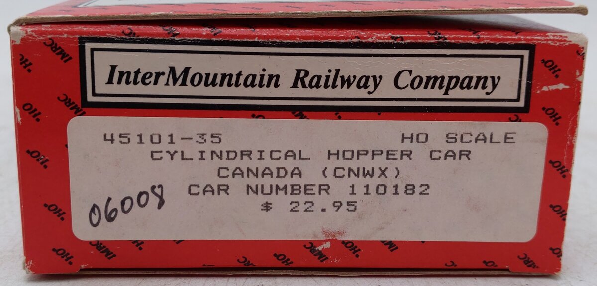 InterMountain 45101-35 HO Canadian Wheat Board Cylindrical Hopper Car #110182 VG/Box