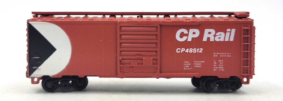 Atlas 3436 N Scale CP Rail 40' Box Car #48512 LN/Box