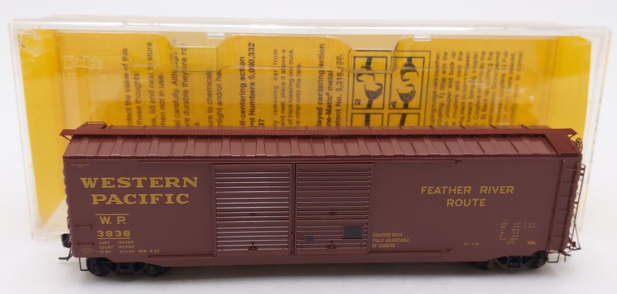 Kadee 6505 HO Scale Western Pacific 50' PS-1 Boxcar #3838 LN/Box