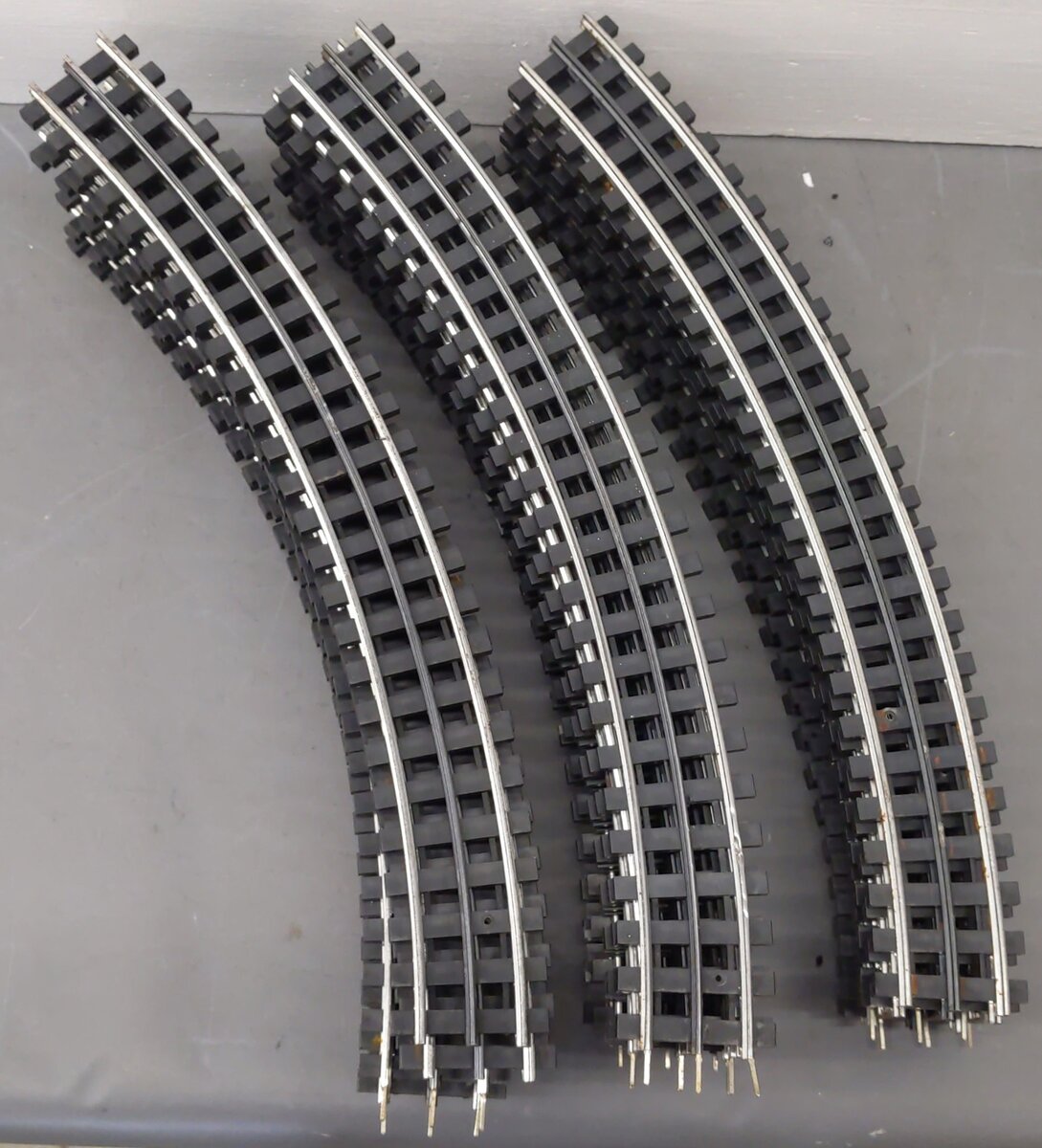 Gargraves O54 CUSTOM Assorted Phantom Rail Curved Tinplate Track Sections [29]