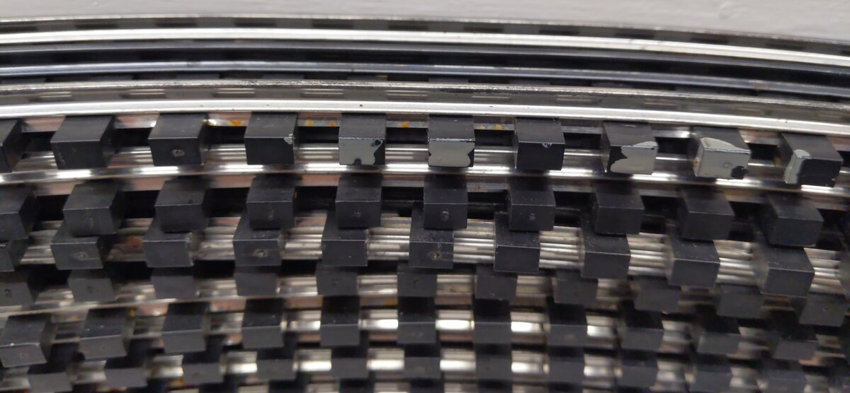 Gargraves O54 CUSTOM Assorted Phantom Rail Curved Tinplate Track Sections [29]