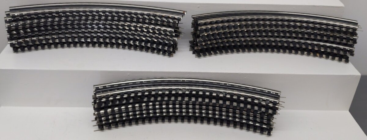 Gargraves O54 CUSTOM Assorted Phantom Rail Curved Tinplate Track Sections [29]
