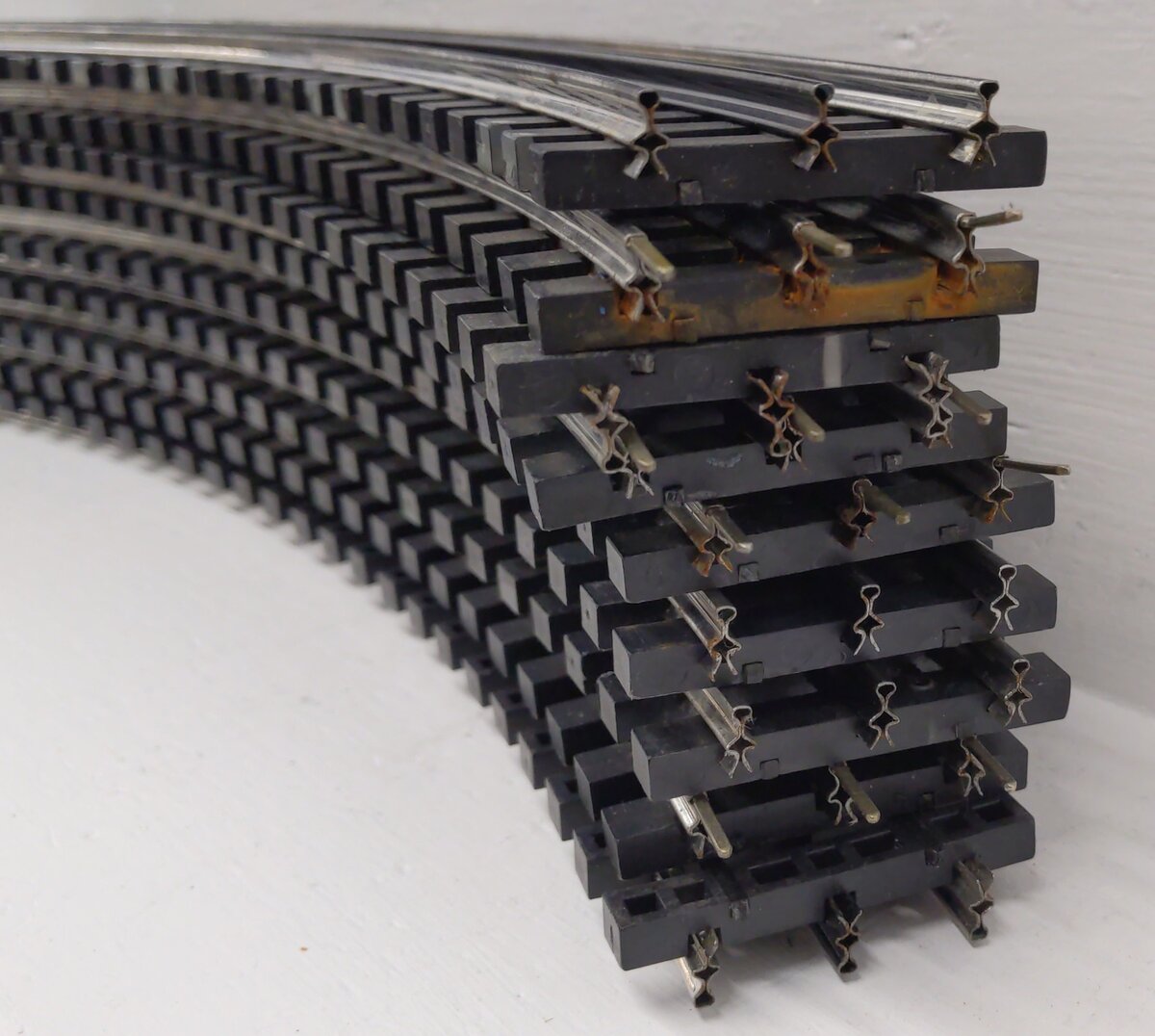 Gargraves O54 CUSTOM Assorted Phantom Rail Curved Tinplate Track Sections [29]