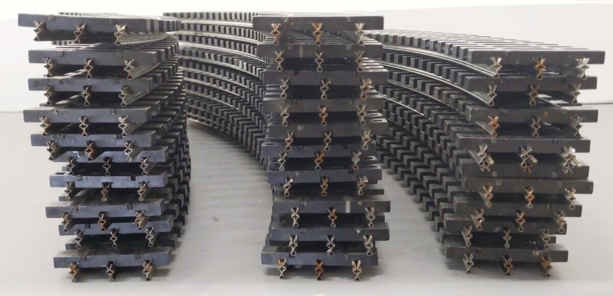 Gargraves O54 CUSTOM Assorted Phantom Rail Curved Tinplate Track Sections [29]
