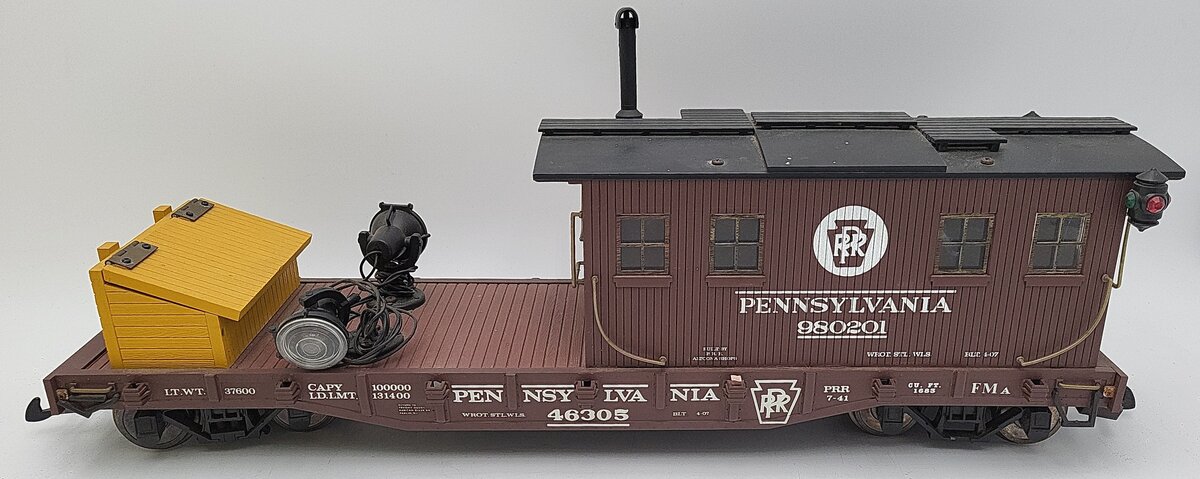 Aristo-Craft 46361 G Scale Pennsylvania Searchlight Car - Metal Wheels VG/Box