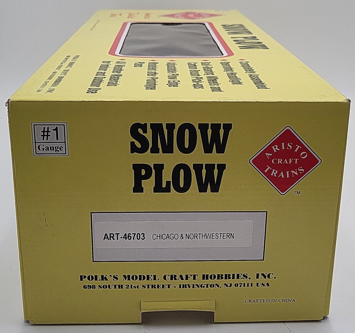 Aristo-Craft ART-46703 G Scale Chicago & Northwestern Snow Plow #10135 VG/Box
