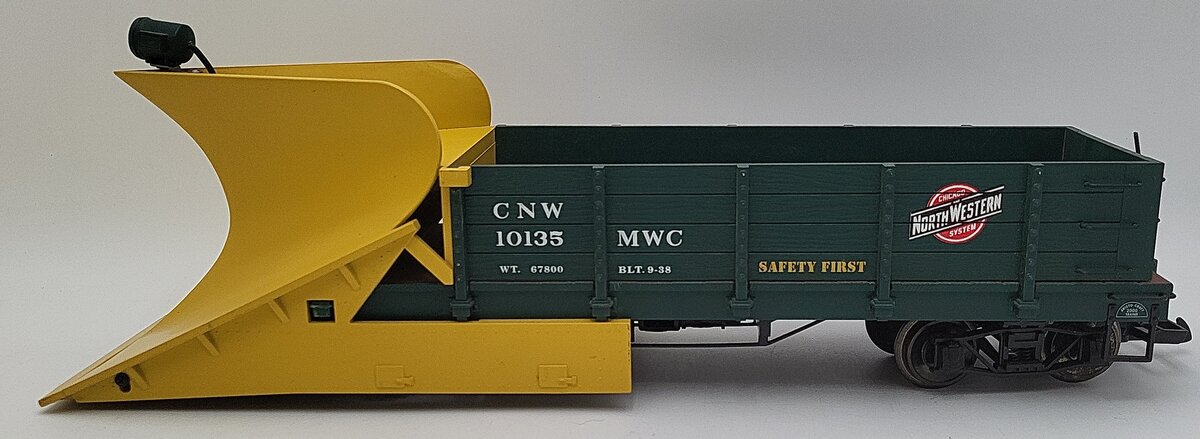 Aristo-Craft ART-46703 G Scale Chicago & Northwestern Snow Plow #10135 VG/Box