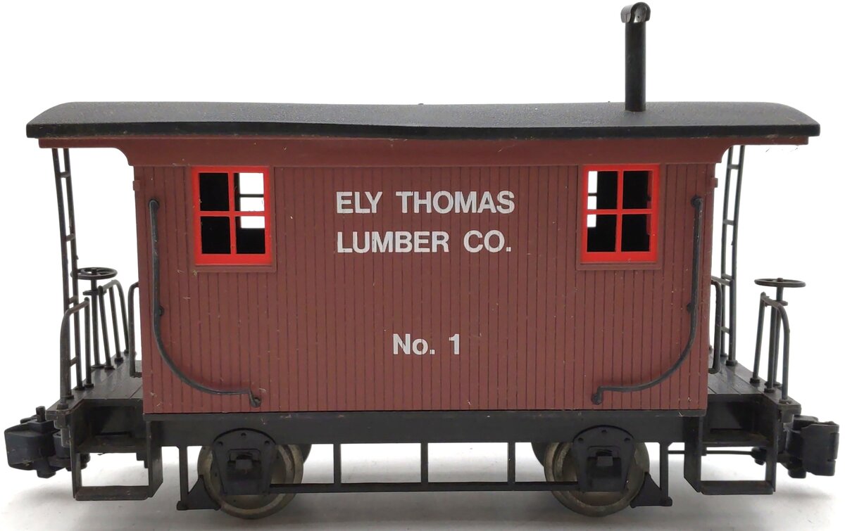 Bachmann 93127 G Scale Ely Thomas Logging Caboose VG