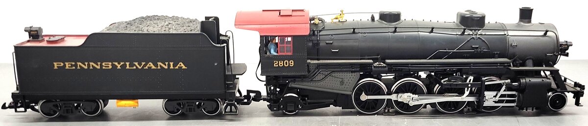 LGB 21872 G Scale PRR 2-8-2 Mikado Steam Locomotive & Tender #2809 with Sound EX/Box