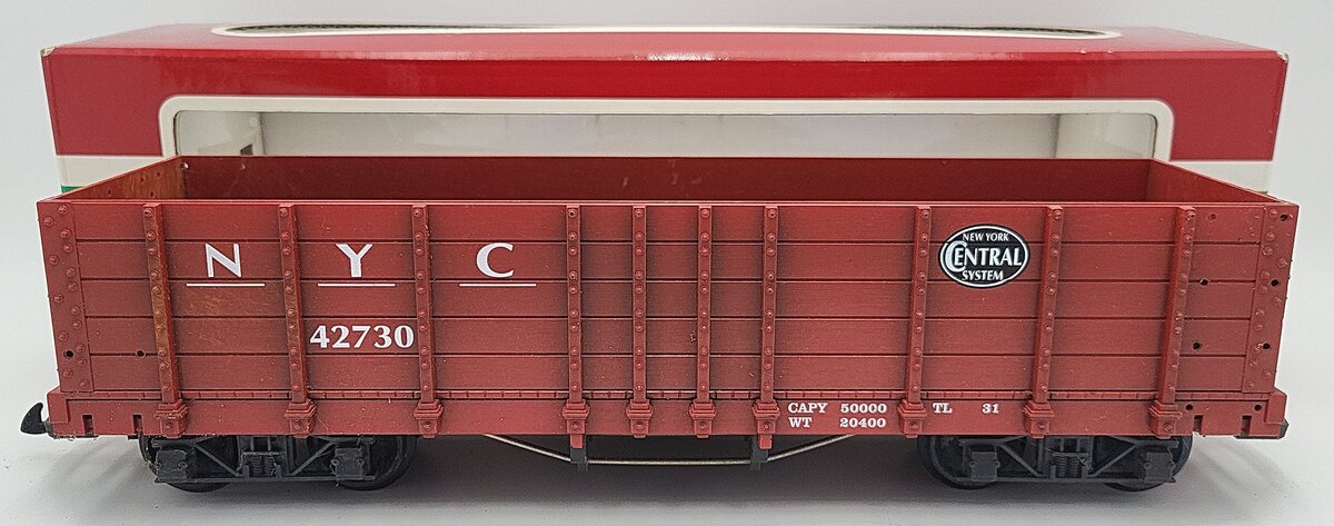 LGB 42730 New York Central Gondola w/Plastic Wheels VG/Box