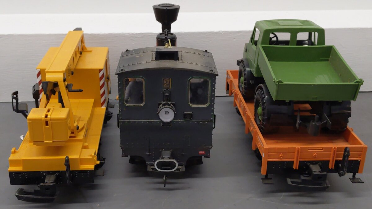 LGB 72402 G Scale Steam Starter Work Train Set EX/Box