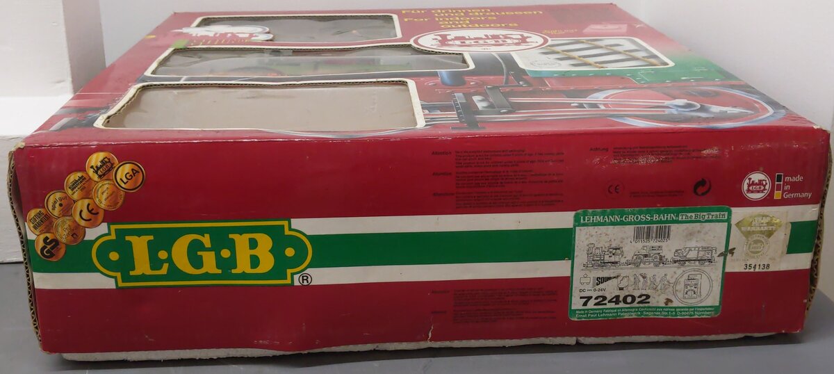 LGB 72402 G Scale Steam Starter Work Train Set EX/Box