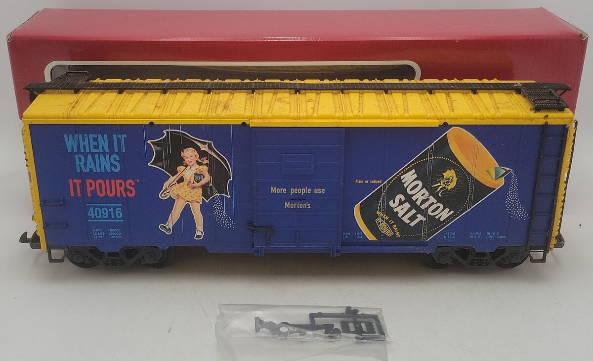 LGB 40916 G Scale Morton Salt Boxcar VG/Box
