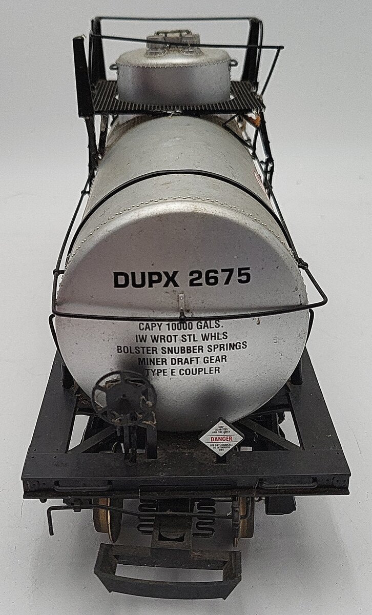 USA Trains G Scale DUPX 10,000 Gal Tank Car #2675 VG/Box
