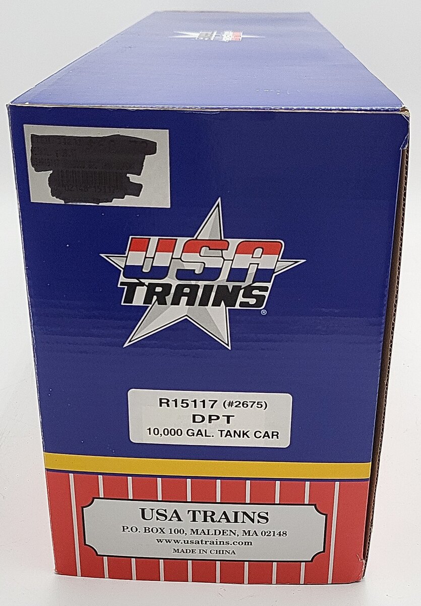USA Trains G Scale DUPX 10,000 Gal Tank Car #2675 VG/Box